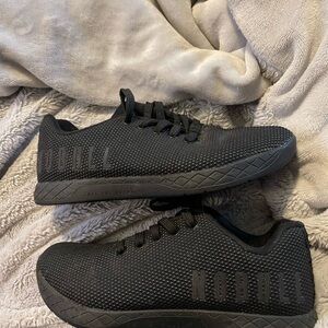 NOBULL Outwork Super Fabric Trainers Gym Shoes Triple Black Mens 4.5 Womens 6
